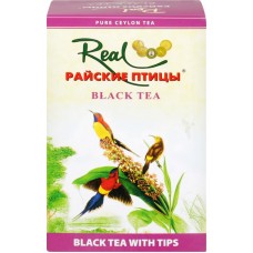 Чай черный РАЙСКИЕ ПТИЦЫ Ceylon black leaf tea With tips, листовой, 100г в магазинах Лента
