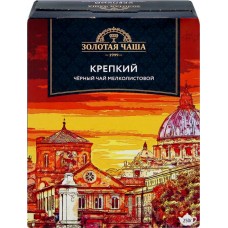 Чай черный ЗОЛОТАЯ ЧАША Крепкий байховый, листовой, 250г в магазинах Лента