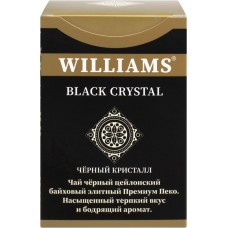 Чай черный WILLIAMS Black Crystal Премиум Пеко байховый цейлонский элитный, листовой, 100г в магазинах Лента