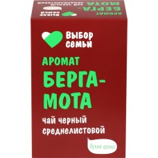 Чай черный ВЫБОР СЕМЬИ с ароматом Бергамота, среднелистовой, 100г в магазинах Лента
