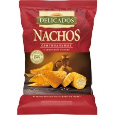 Чипсы кукурузные DELICADOS Nachos Оригинальные, 150г в магазинах Лента