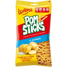 Чипсы картофельные POMSTICKS Lorenz соломкой с солью, 100г в магазинах Лента