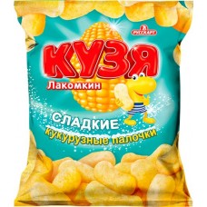 Палочки кукурузные КУЗЯ ЛАКОМКИН с сахарной пудрой, 140г в магазинах Лента