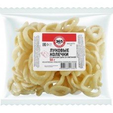 Снеки картофельные 365 ДНЕЙ Луковые колечки, со вкусом сыра со сметаной, 50г в магазинах Лента