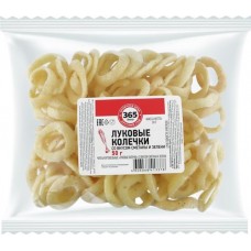 Снеки картофельные 365 ДНЕЙ Луковые колечки, со вкусом сметаны и зелени, 50г в магазинах Лента