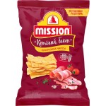 Чипсы кукурузные MISSION Копченый бекон, 150г