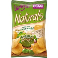 Чипсы картофельные NATURALS cо вкусом соуса песто, 100г в магазинах Лента