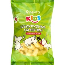Палочки кукурузные ЛЕНТА KIDS Муми Тролли, в сахарной пудре, 80г в магазинах Лента