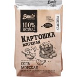 Чипсы картофельные BRUTO Крафт Классика, картошка жареная с морской солью и маслом, 130г