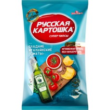 Чипсы картофельные РУССКАЯ КАРТОШКА со вкусом сладкие итальянские томаты, 140г в магазинах Лента