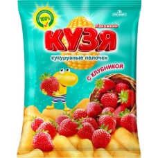Палочки кукурузные КУЗЯ ЛАКОМКИН со вкусом клубники, 100г в магазинах Лента