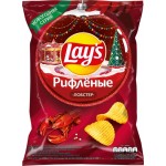 Чипсы картофельные LAY'S Рифленые Лобстер, 140г