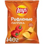 Чипсы картофельные LAY'S Рифленые Паприка, 140г