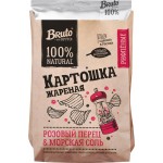 Чипсы картофельные BRUTO Крафт Картошка жареная, розовый перец и морская соль, 130г