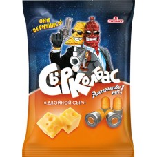 Снеки кукурузные СЫРКОЛБАС со вкусом двойной сыр, 100г в магазинах Лента