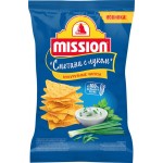 Чипсы кукурузные MISSION со вкусом сметаны и лука, 90г