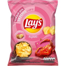 Чипсы картофельные LAY'S со вкусом краба, 70г в магазинах Лента