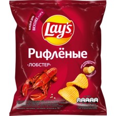Чипсы картофельные LAY'S рифленые, со вкусом лобстера, 70г в магазинах Лента