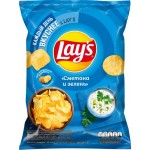 Чипсы картофельные LAY'S со вкусом сметаны и зелени, 95г