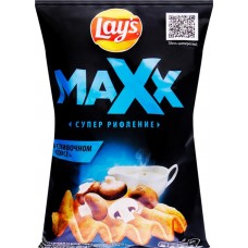 Чипсы картофельные LAY'S Max, со вкусом грибы в сливочном соусе, 110г в магазинах Лента
