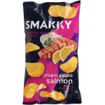 Чипсы картофельные SMAKKY со вкусом лосось в сливочном соусе, 180г