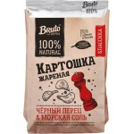Чипсы картофельные BRUTO с морской солью и черным перцем, 60г Чипсы картофельные BRUTO с морской солью и черным перцем, 60г