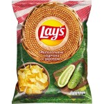 Чипсы LAY'S Малосольные огурчики с укропом, 125г