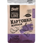 Чипсы картофельные BRUTO со вкусом чеснок и травы, из натурального картофеля, 120г