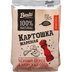 Чипсы картофельные BRUTO с морской солью и черным перцем, 120г Чипсы картофельные BRUTO с морской солью и черным перцем, 120г