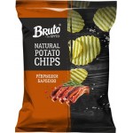Чипсы картофельные BRUTO со вкусом копченых ребрышек барбекю, 120г Чипсы картофельные BRUTO со вкусом копченых ребрышек барбекю, 120г