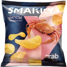 Чипсы картофельные SMAKKY со вкусом краба, 70г в магазинах Лента