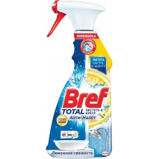 Средство для чистки ванной и туалета BREF Total Анти-Налет Лимонная свежесть, 500мл в магазинах Лента