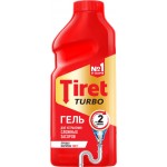 Гель для удаления засоров в канализационных трубах TIRET Turbo, 500мл