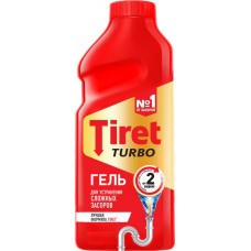 Гель для удаления засоров в канализационных трубах TIRET Turbo, 500мл в магазинах Лента