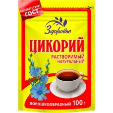 Цикорий растворимый ЗДОРОВЬЕ натуральный порошковообразный, 100г в магазинах Лента