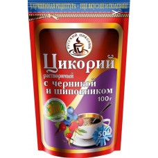 Цикорий растворимый РУССКИЙ ЦИКОРИЙ с добавлением шиповника и черники, 100г в магазинах Лента