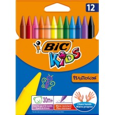Мелки BIC Kids Plastidecor 12 цветов в магазинах Лента