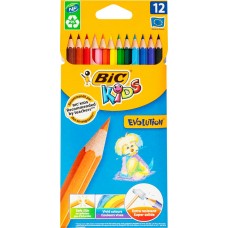 Карандаши цветные BIC Kids Evolution ECOlutions 12 цветов Арт. 829029 в магазинах Лента