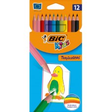 Карандаши цветные BIC Kids Tropicolors 12 цветов в магазинах Лента