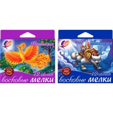 Мелки восковые ЛУЧ Фантазия 12 цветов Арт. 25С 1520-08 в магазинах Лента