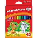 Фломастеры ГАММА Мультики 12 цветов, смываемые Арт. 180319_05