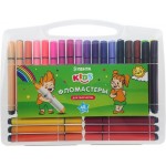 Набор фломастеров ЛЕНТА KIDS 48 цветов, в кейсе, 48шт