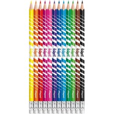 Карандаши цветные MAPED Color'Peps пластиковые, 12 цветов, с ластиком, Арт. 832812 в магазинах Лента