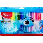 Фломастеры MAPED Color'Peps Ocean суперсмываемые, 24 цвета, Арт. 845722