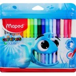 Фломастеры MAPED Color'Peps Ocean суперсмываемые, 18 цветов, Арт. 845721
