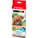 Карандаши цветные ERICHKRAUSE трехгранные, 12 цветов, Арт. 49886
