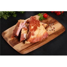 Ребра копчено-вареные свиные ИНЕЙ рубленые, весовые в магазинах Лента