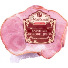 Баринок копчено-вареный РУБЛЁВСКИЙ Боровицкий, кусок, весовой в магазинах Лента
