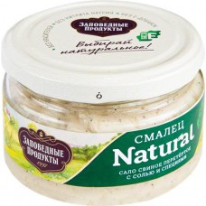 Смалец ЗАПОВЕДНЫЕ ПРОДУКТЫ с солью и специями, 180г в магазинах Лента