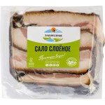 Сало копчено-вареное ЗАПОВЕДНЫЕ ПРОДУКТЫ слоеное, 300г